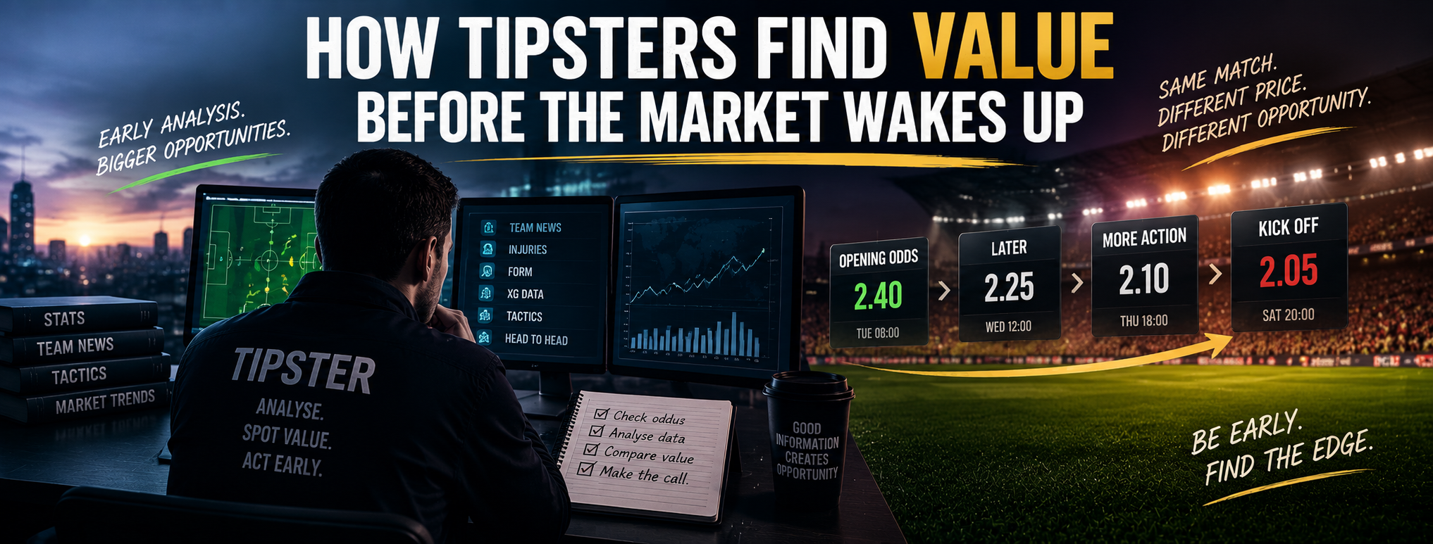 How Tipsters Find Value Before Odds Move