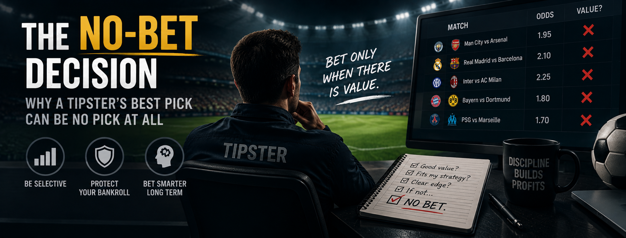 The No-Bet Decision: Why Good Tipsters Skip Bets
