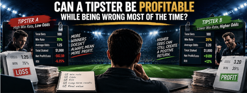Can a Football Tipster Profit With a Low Win Rate?