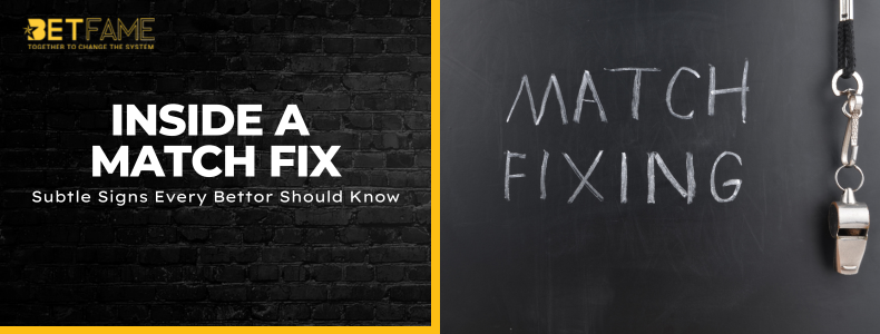 Inside a Match Fix: Subtle Signs Every Bettor Should Know