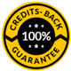 Credits back 100% guarantee
